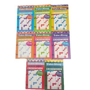Kappa Take-Along Large Print Crosswords Lot 8 Volumes 166-173 New Multi-Color